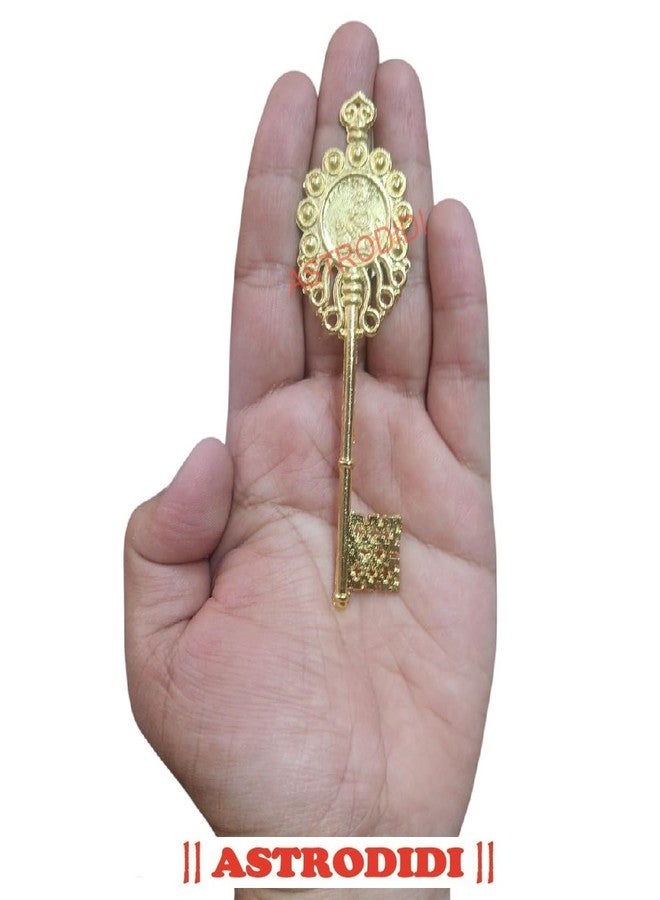 ASTRODIDI Bronze Kuber Kunji Key Original Vastu Fengshui for Wealth & Prosperity | Kept in Temple of House, Office & Factory and Almirah for Getting Blessed by Lord Kuber (Color: Yellow), 40 x 80 Mm - Image 3